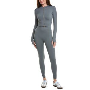 Marion Womens  2Pc Active Wear Top & Legging Set, Grey
